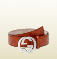 ceinture avec boucle double G 